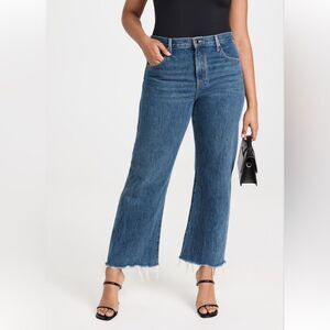 NEW KHAITE The Kerrie Raw Hem Jeans Size 32